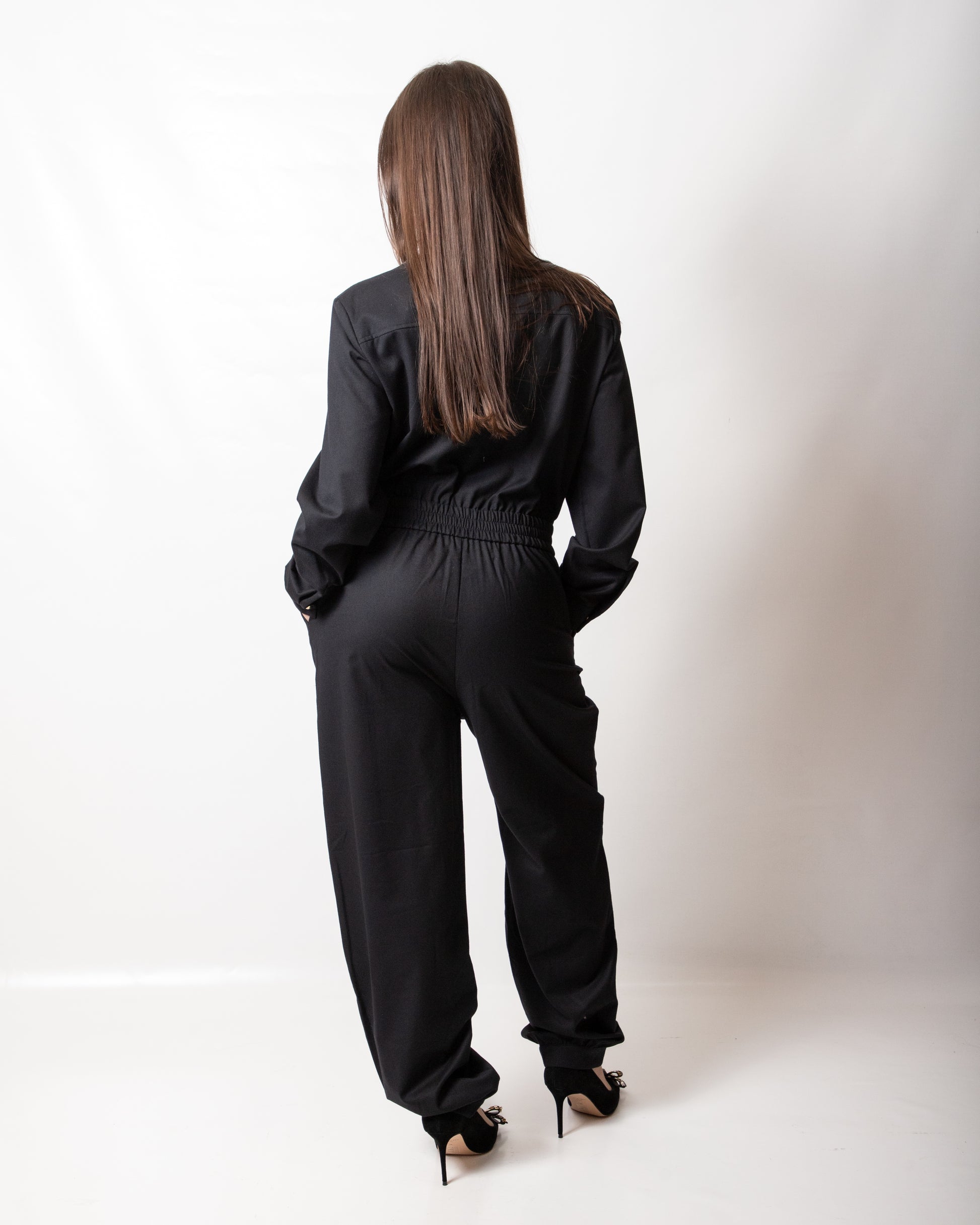 Tuta jumpsuit Nenette in misto lana donna