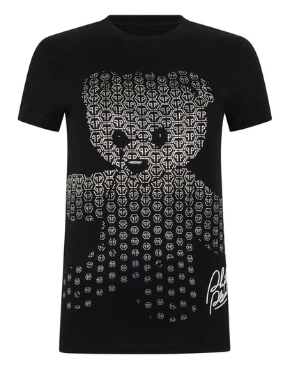 T-Shirt Philipp Plein "Teddy Bear Strass" donna