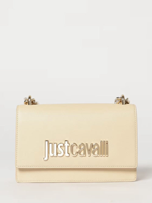 Borsa Just Cavalli a tracolla logo oro donna