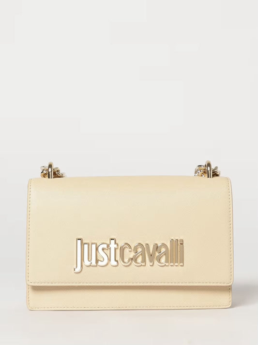 Borsa Just Cavalli a tracolla logo oro donna
