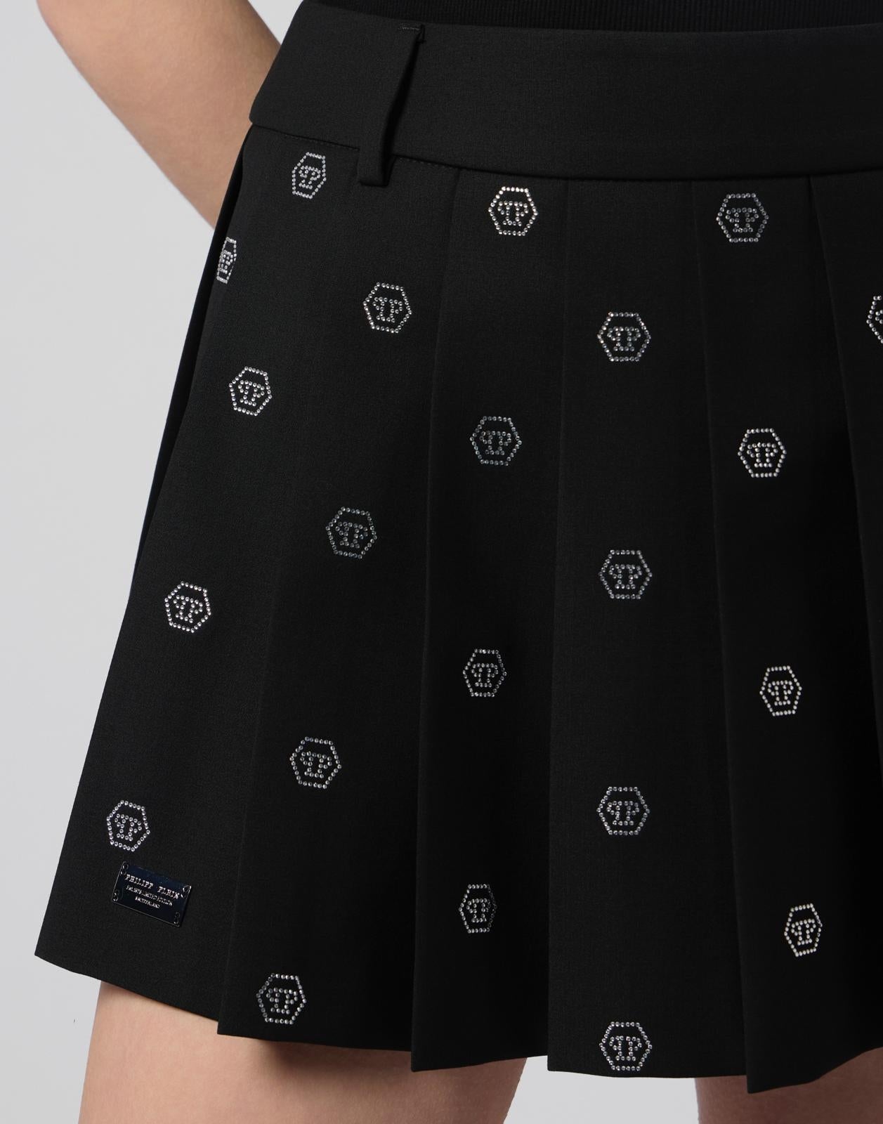 Gonna Philipp Plein "Monogram strass" donna