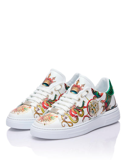 Sneakers Philipp Plein printed low-top stampata allover uomo