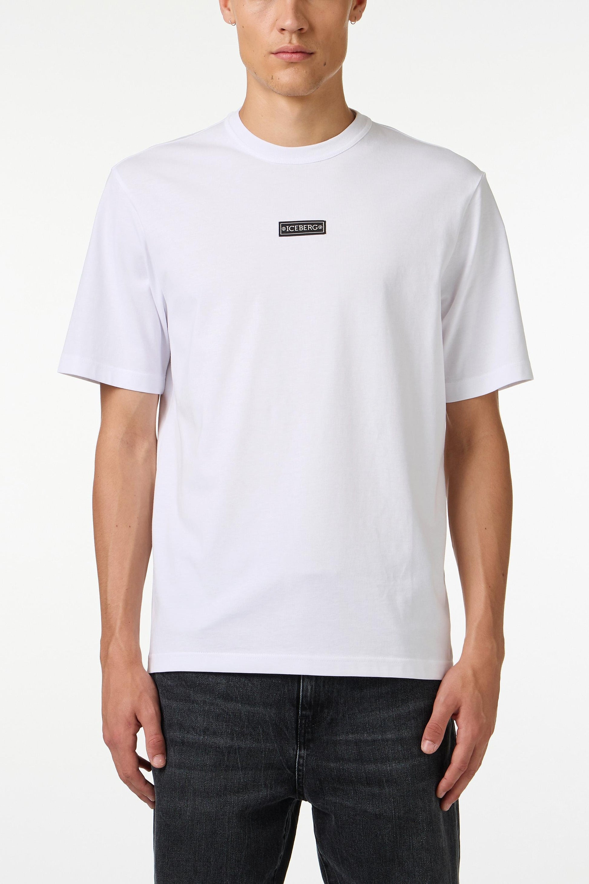 T-Shirt Iceberg con stampa cartoon uomo