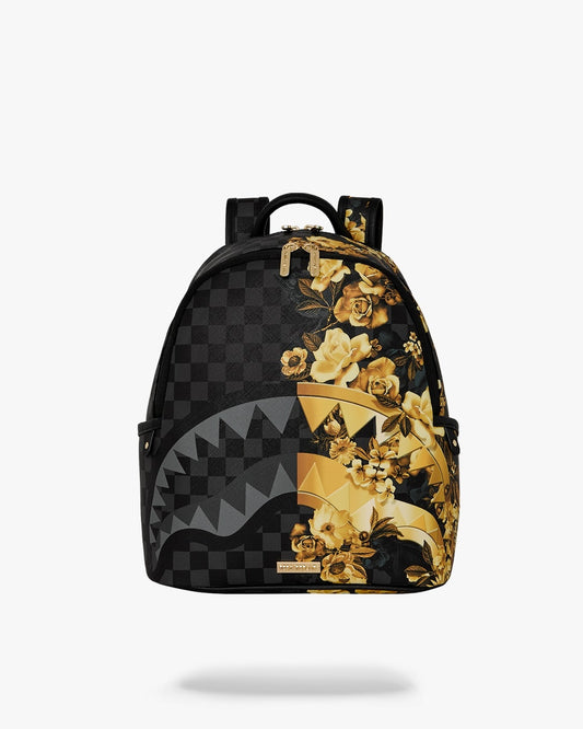 Zainetto Sprayground nero GOLD FLORAL REMIX SAVAGE BACKPACK