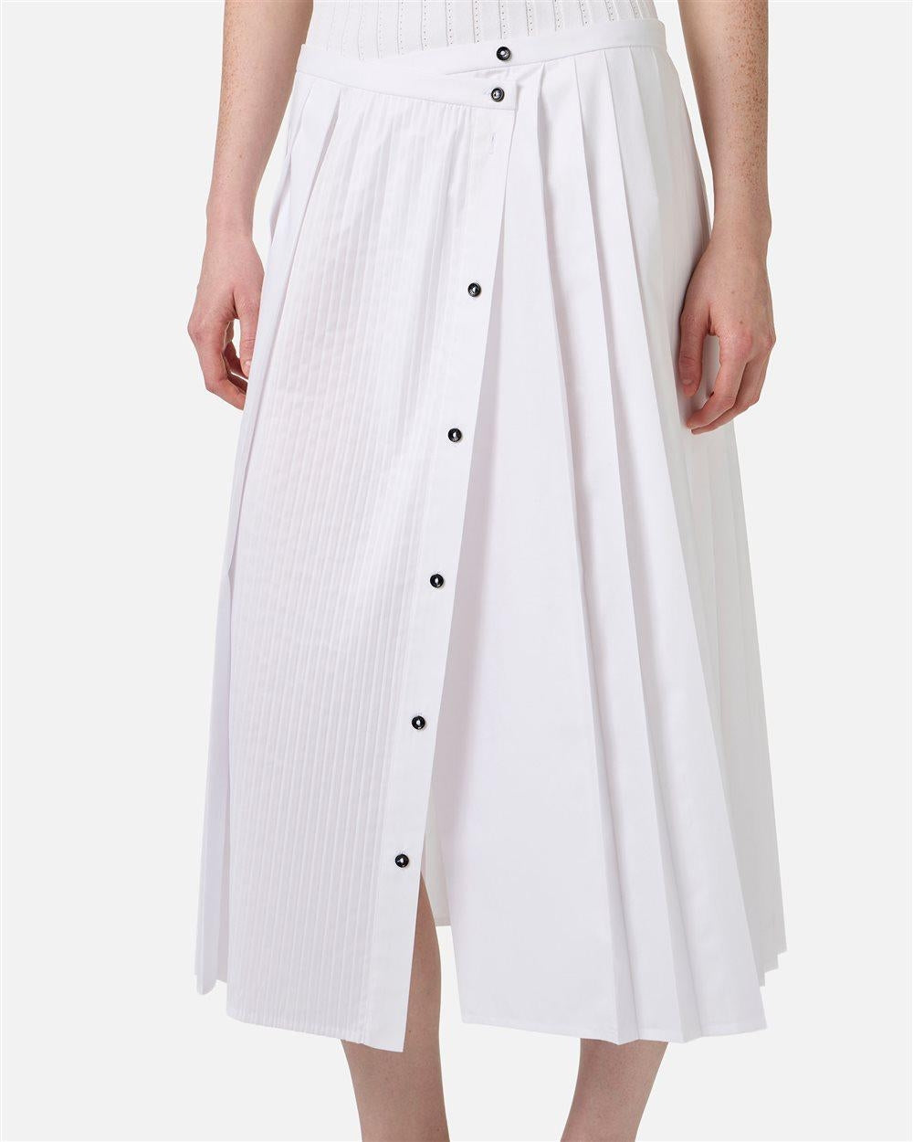 Gonna Iceberg plissettata con bottoni donna