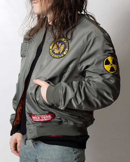 Giubbotto Richmond X bomber con patch logate uomo