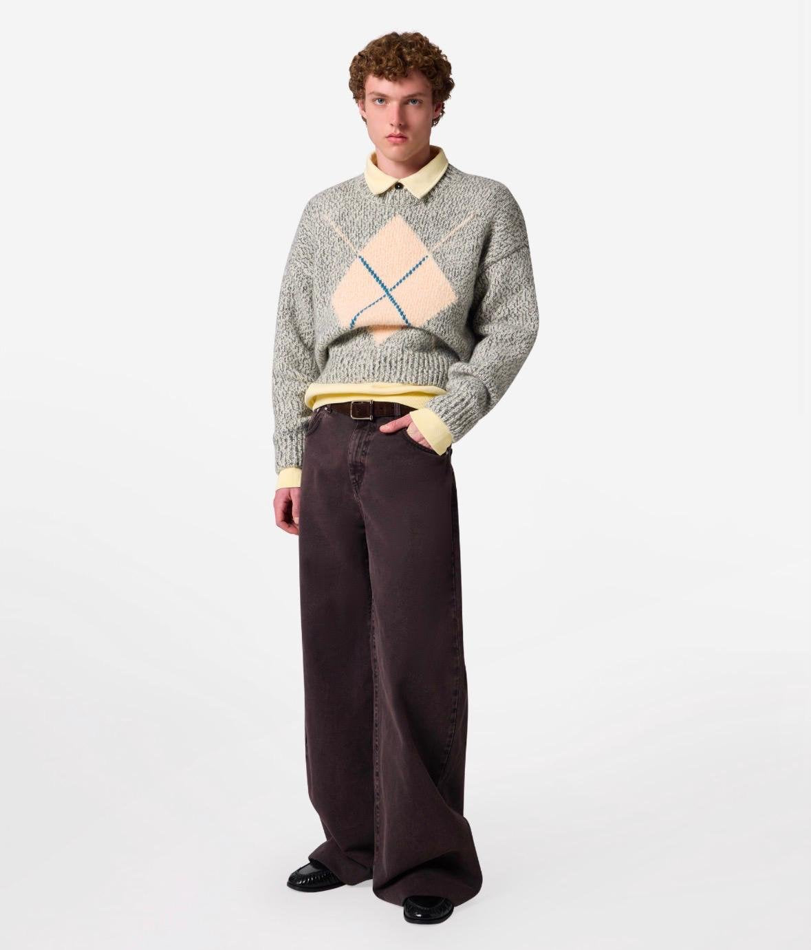 Felpa MSGM con colletto e logo ricamato