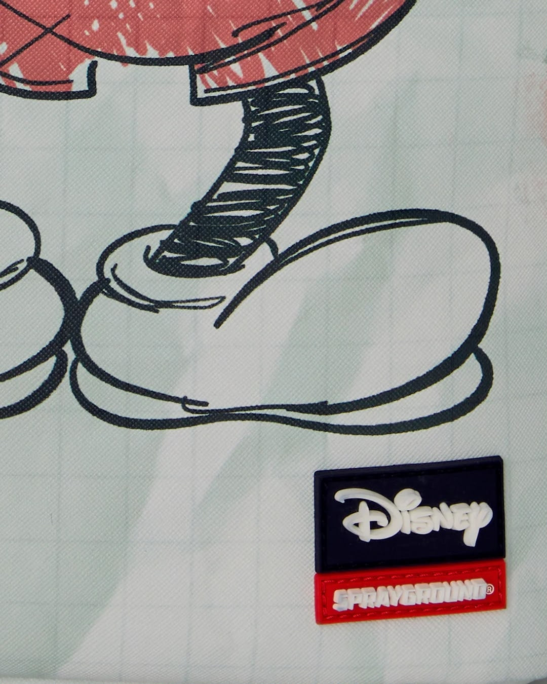 Zaino Sprayground bianco DISNEY OLD SCHOOL MICKEY SKETCH BACKPACK