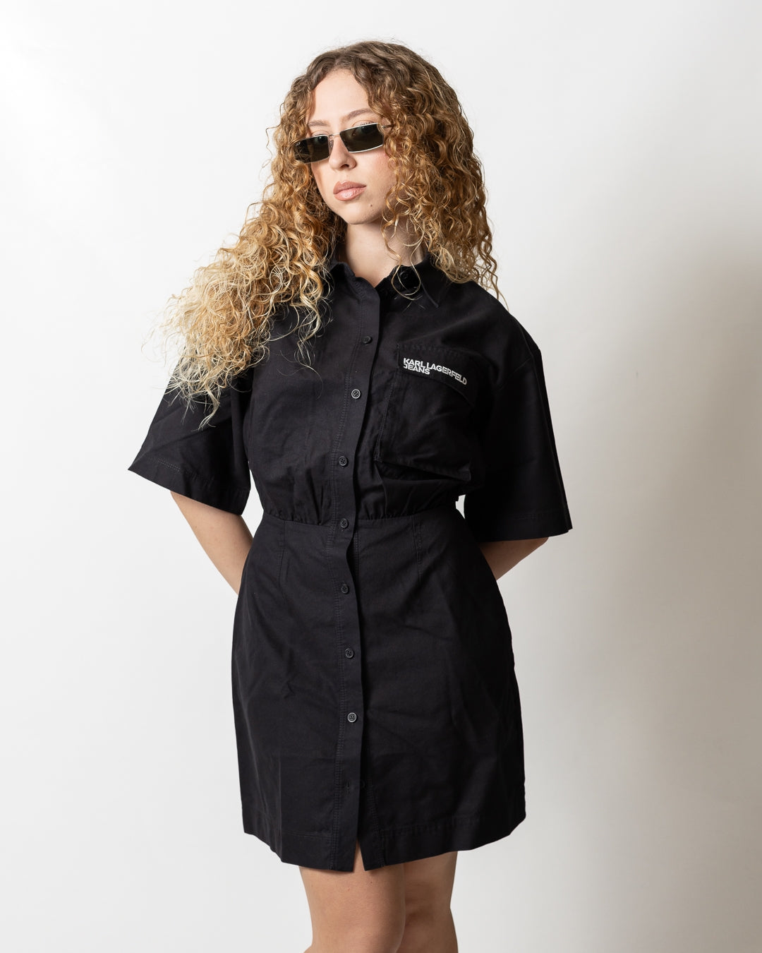 Abito Karl Lagerfeld Jeans utility con fascia logata donna