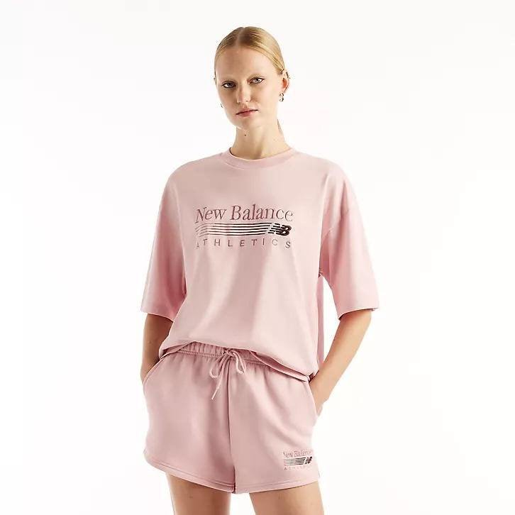 T-shirt New Balance con logo ricamato