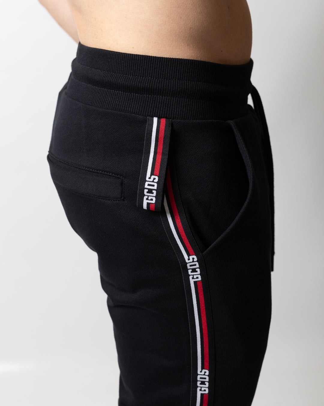 Pantalone GCDS Essentials in felpa "Logo Tape" uomo