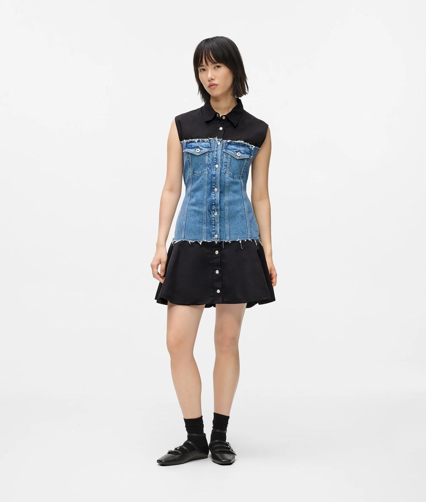 Abito Karl Lagerfeld Jeans "Mixed Material" donna