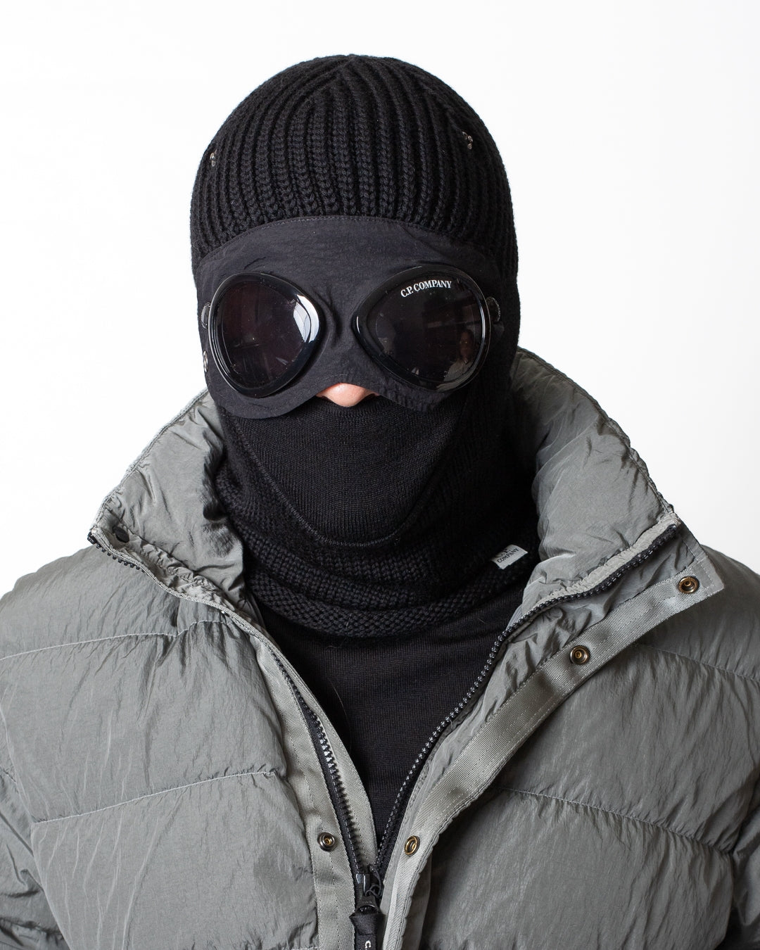 Balaclava C.P. Company in costina e in lana uomo