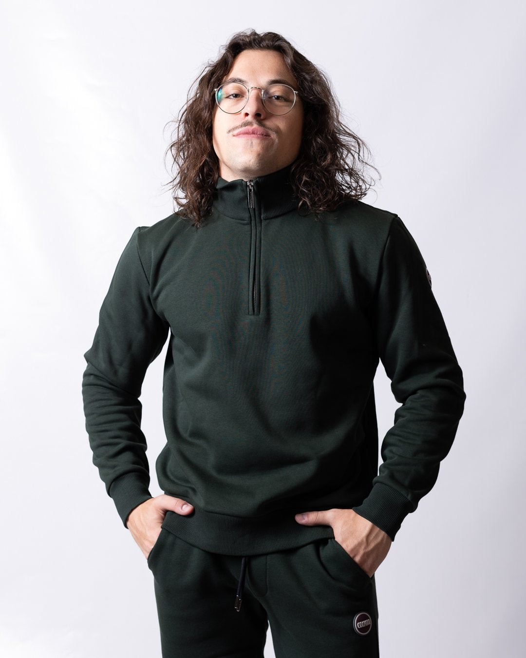 Felpa Colmar essential mezza zip uomo