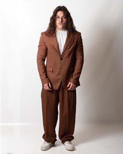Pantalone Gaelle sartoriale in lino uomo