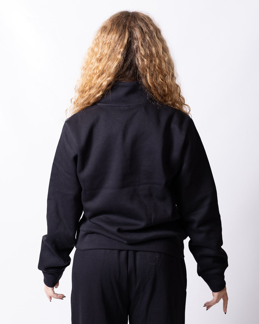 Felpa The North Face mezza zip con logo ricamato donna