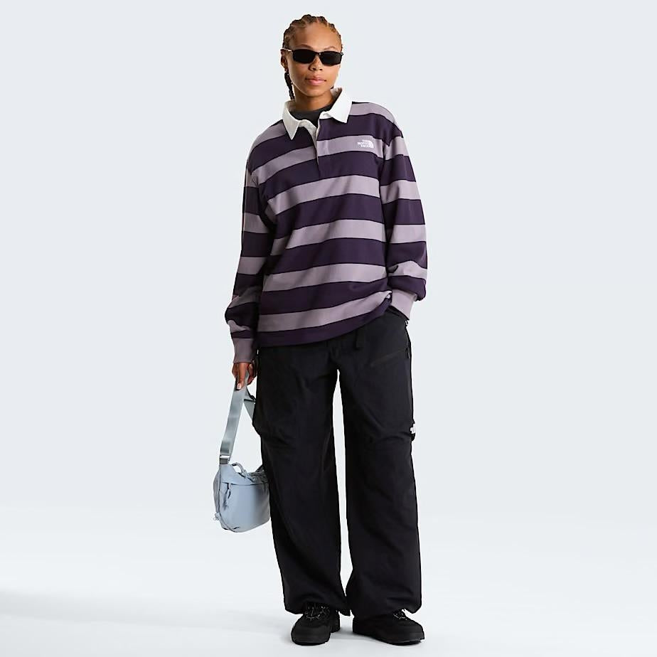 Polo The North Face in felpa a righe uomo