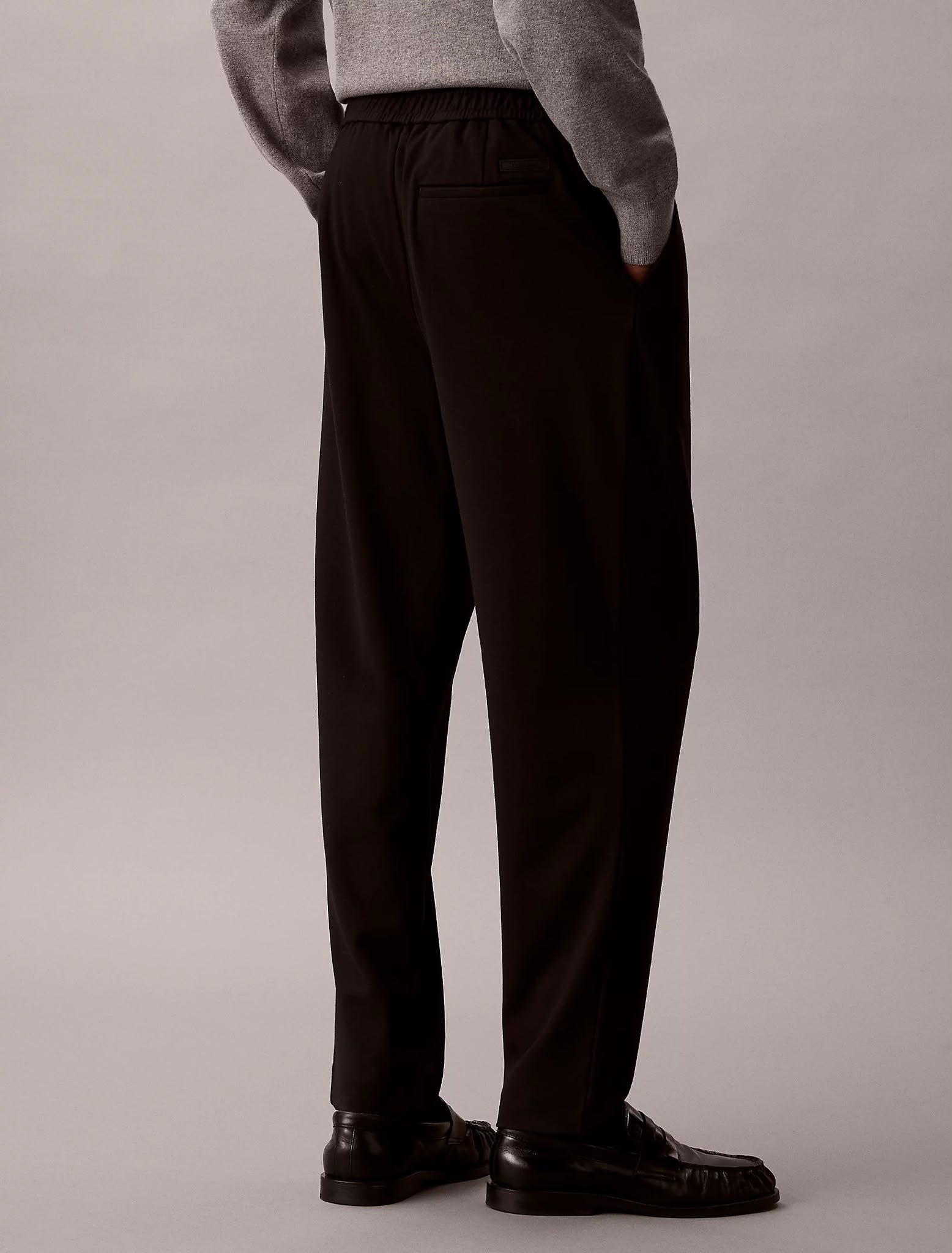 Pantalone Calvin Klein wide leg in misto viscosa uomo