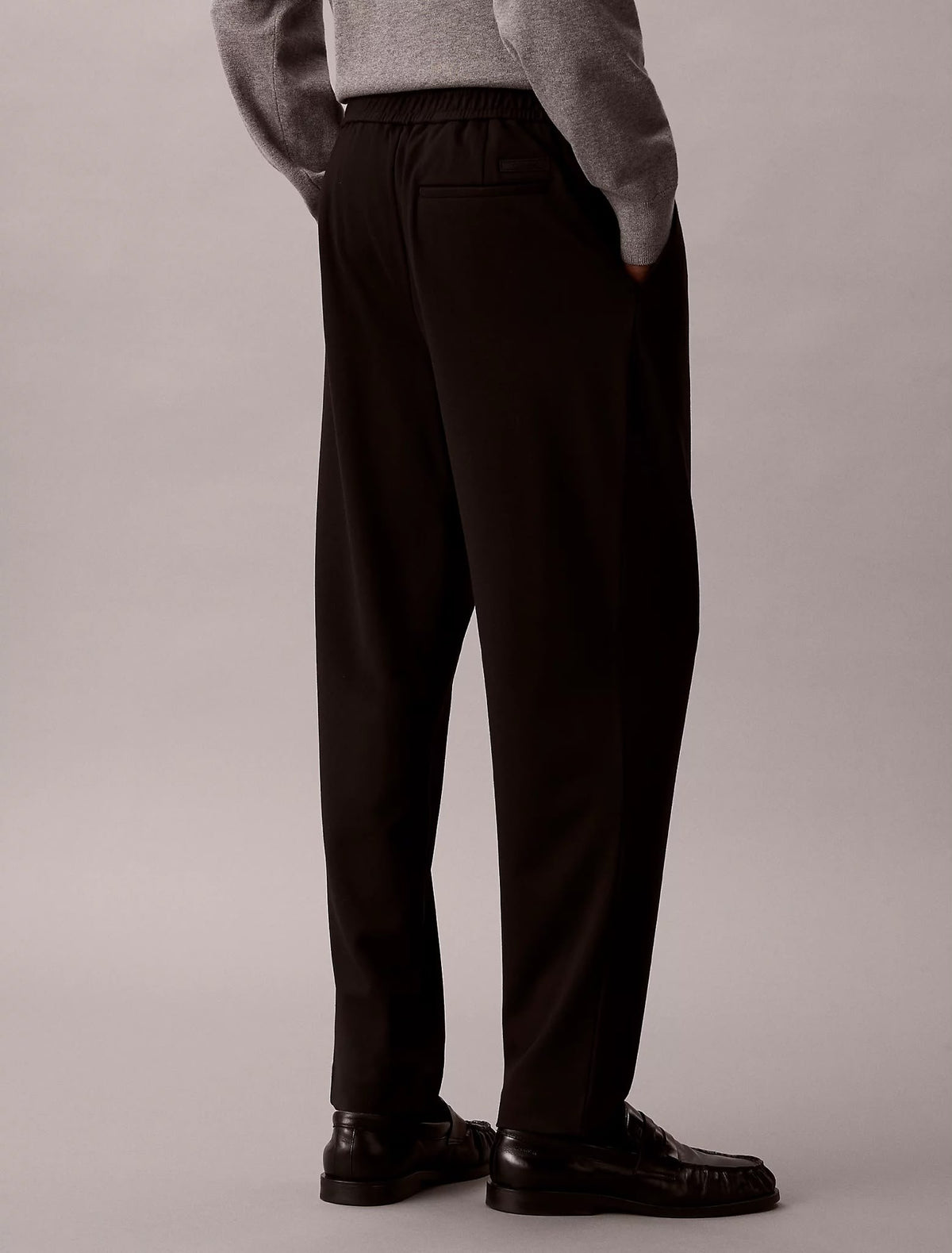 Pantalone Calvin Klein wide leg in misto viscosa uomo