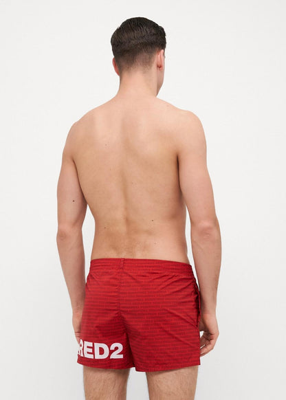 Boxer mare Dsquared2 con logo jacquard uomo