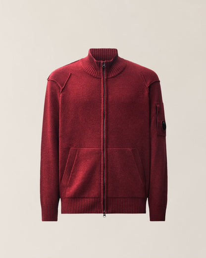Maglia C.P. Company fullzip in lana uomo