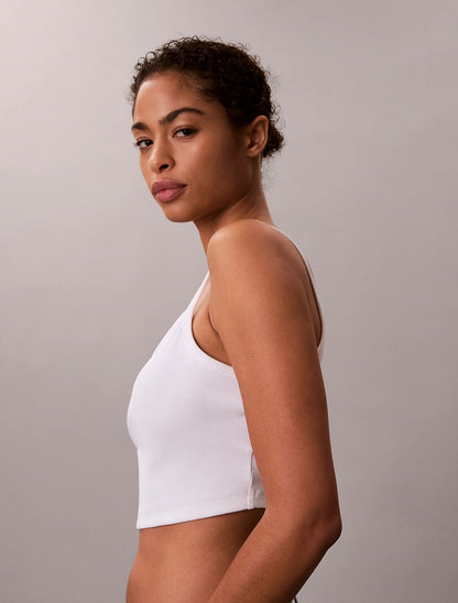 Top Calvin Klein in costina cropped donna