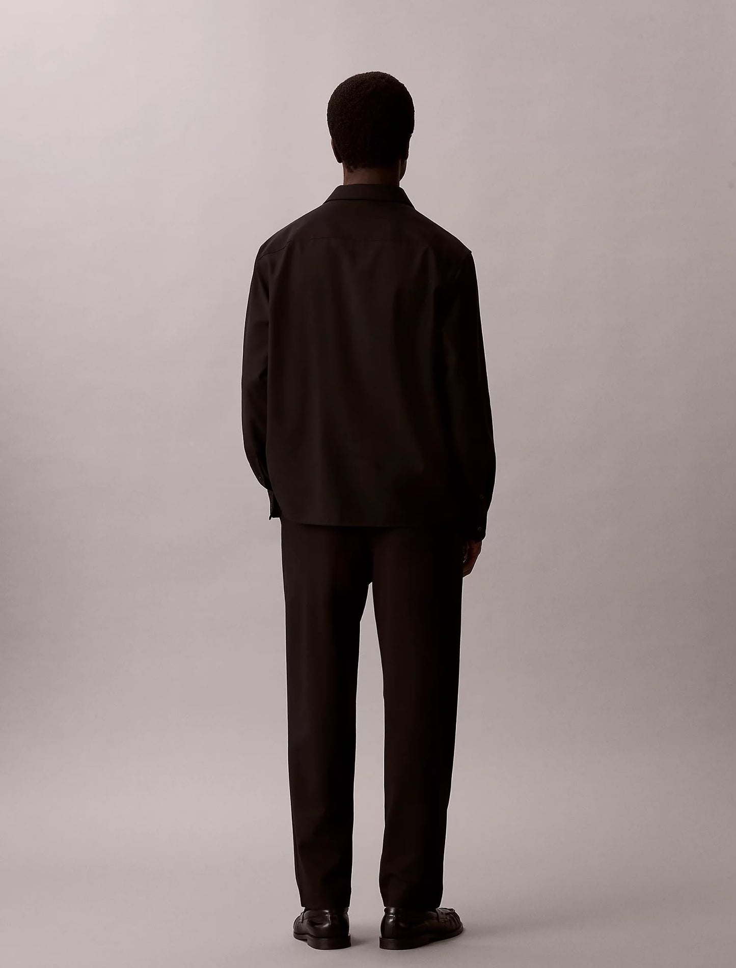 Pantalone Calvin Klein wide leg in misto viscosa uomo