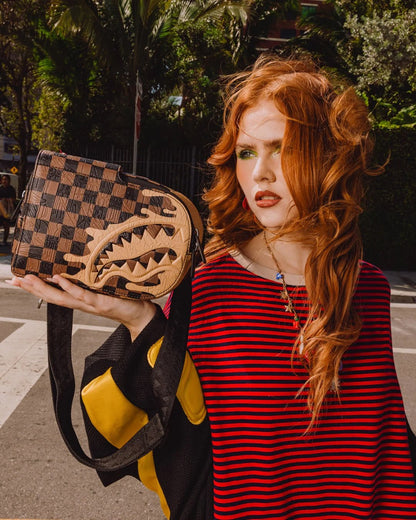 Tracolla Sprayground marrone HENNY MELT BACKPACK SLING