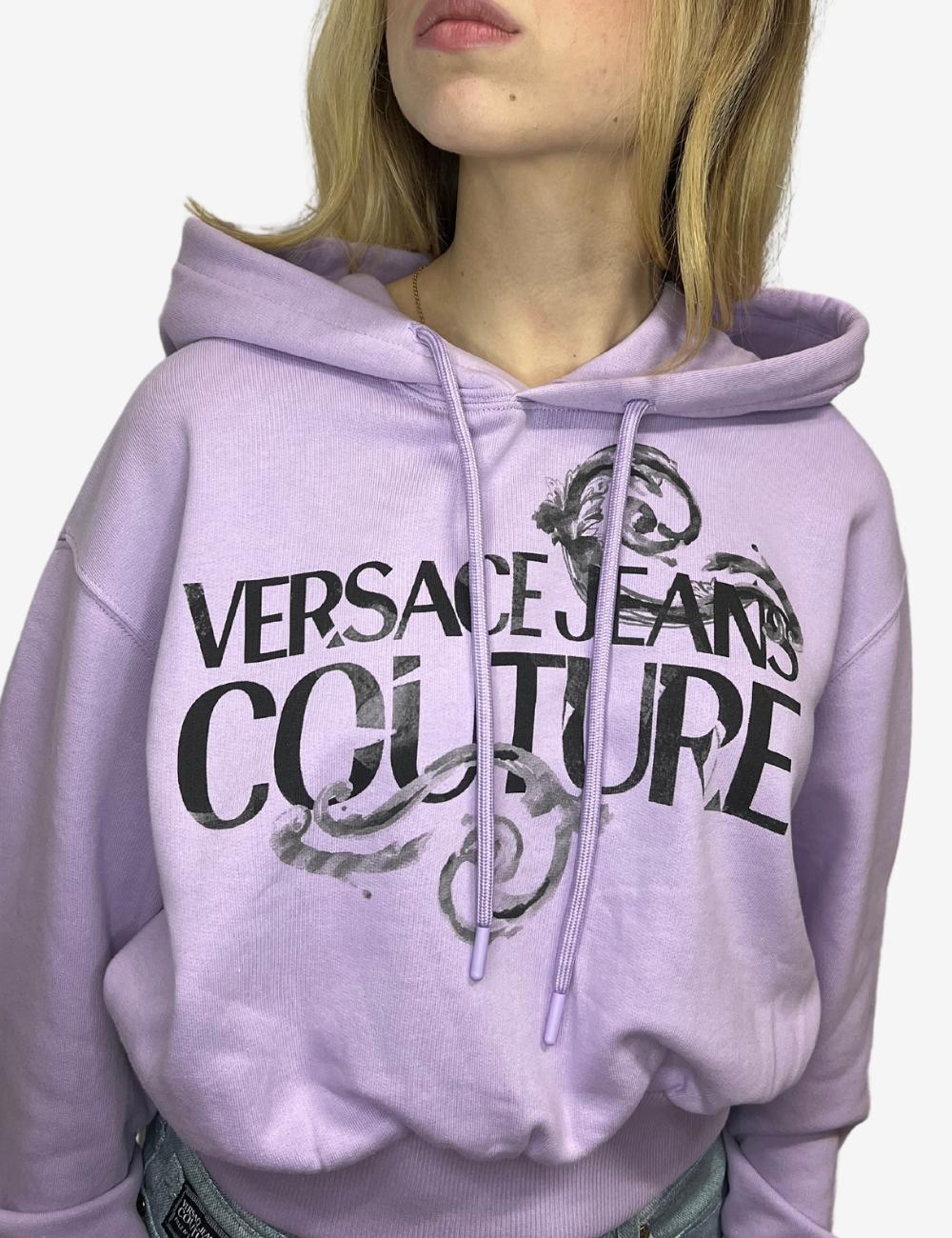 Felpa Versace Jeans Couture con logo donna