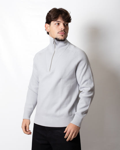 Maglia Calvin Klein lupetto con mezza zip uomo