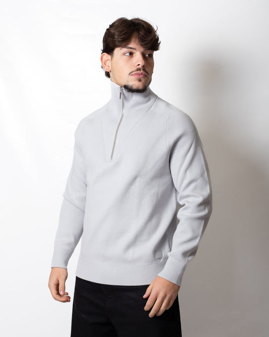 Maglia Calvin Klein lupetto con mezza zip uomo