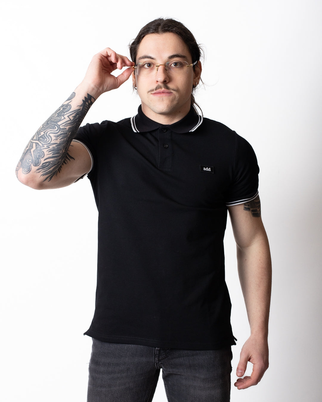 Polo Add con bordi a contrasto uomo