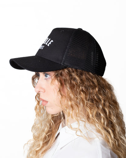 Cappello Gaelle in rete con ricamo