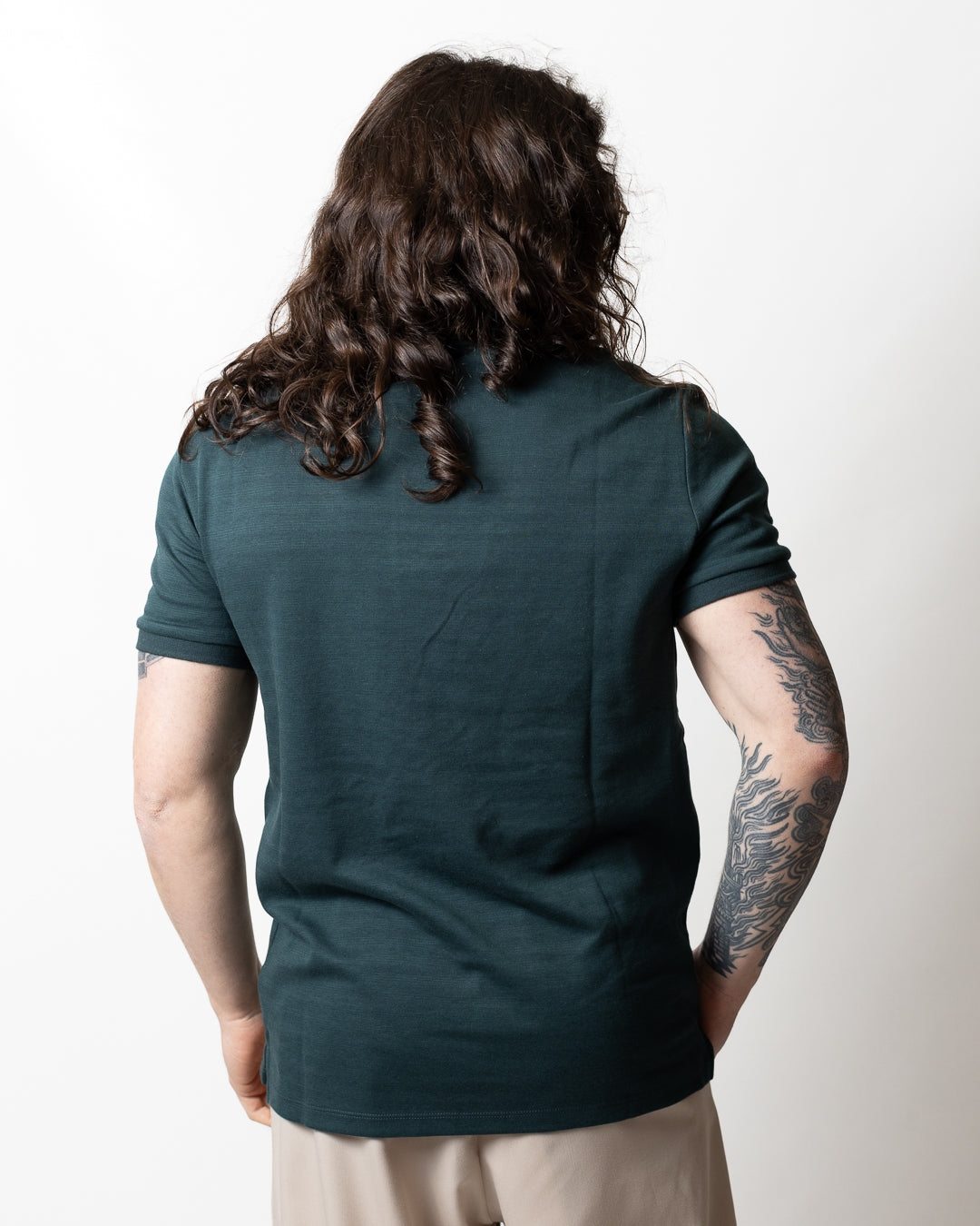 Polo Calvin Klein classic tonal monogram uomo