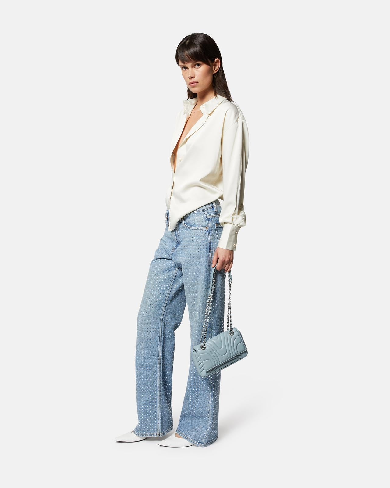 Jeans Silvian Heach con applicazione di brillantini allover