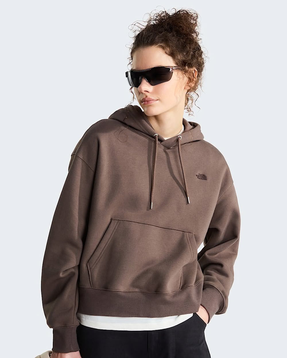 Felpa The North Face con logo ricamato