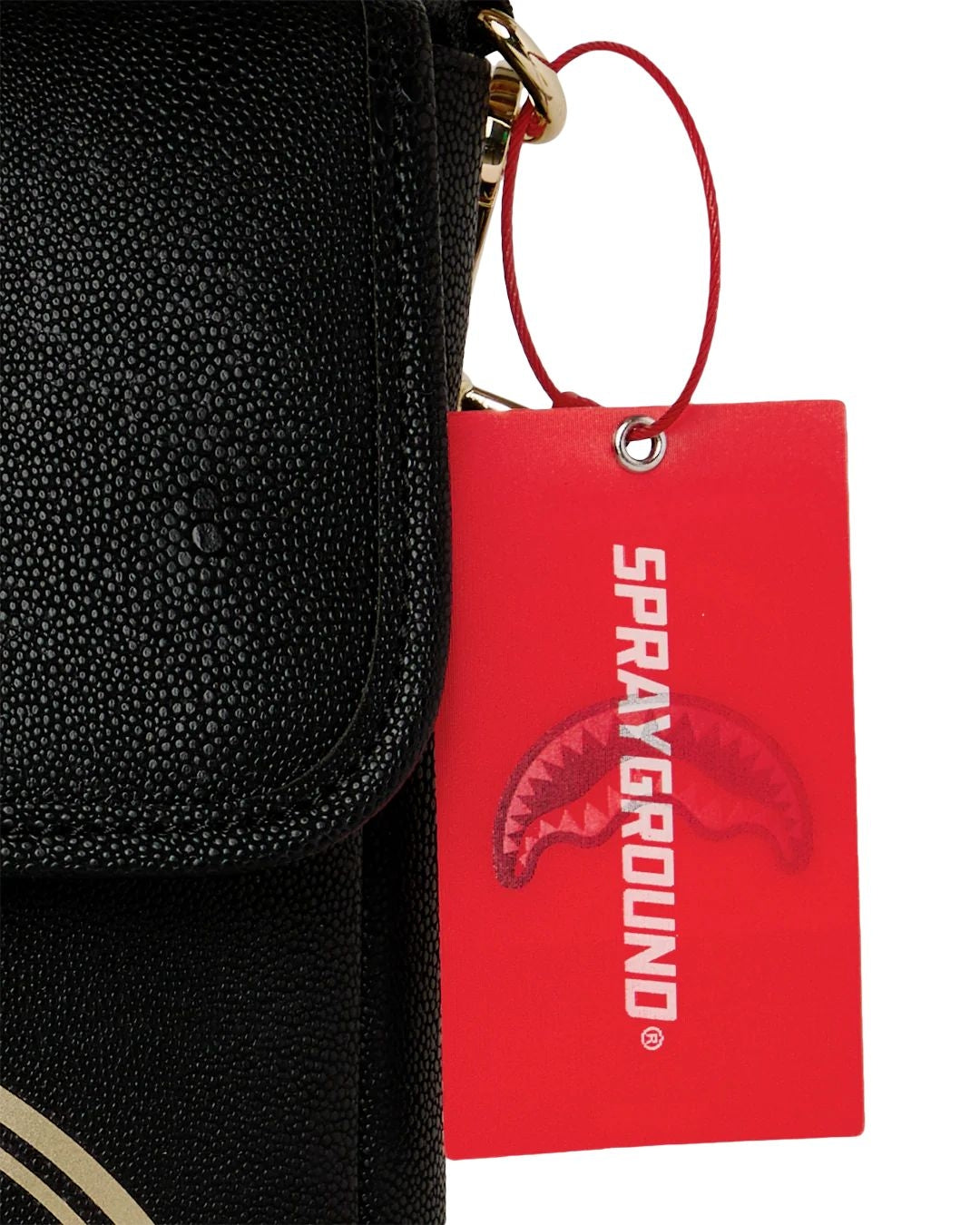 Tracolla Sprayground nero "That gold drap messanger sling"