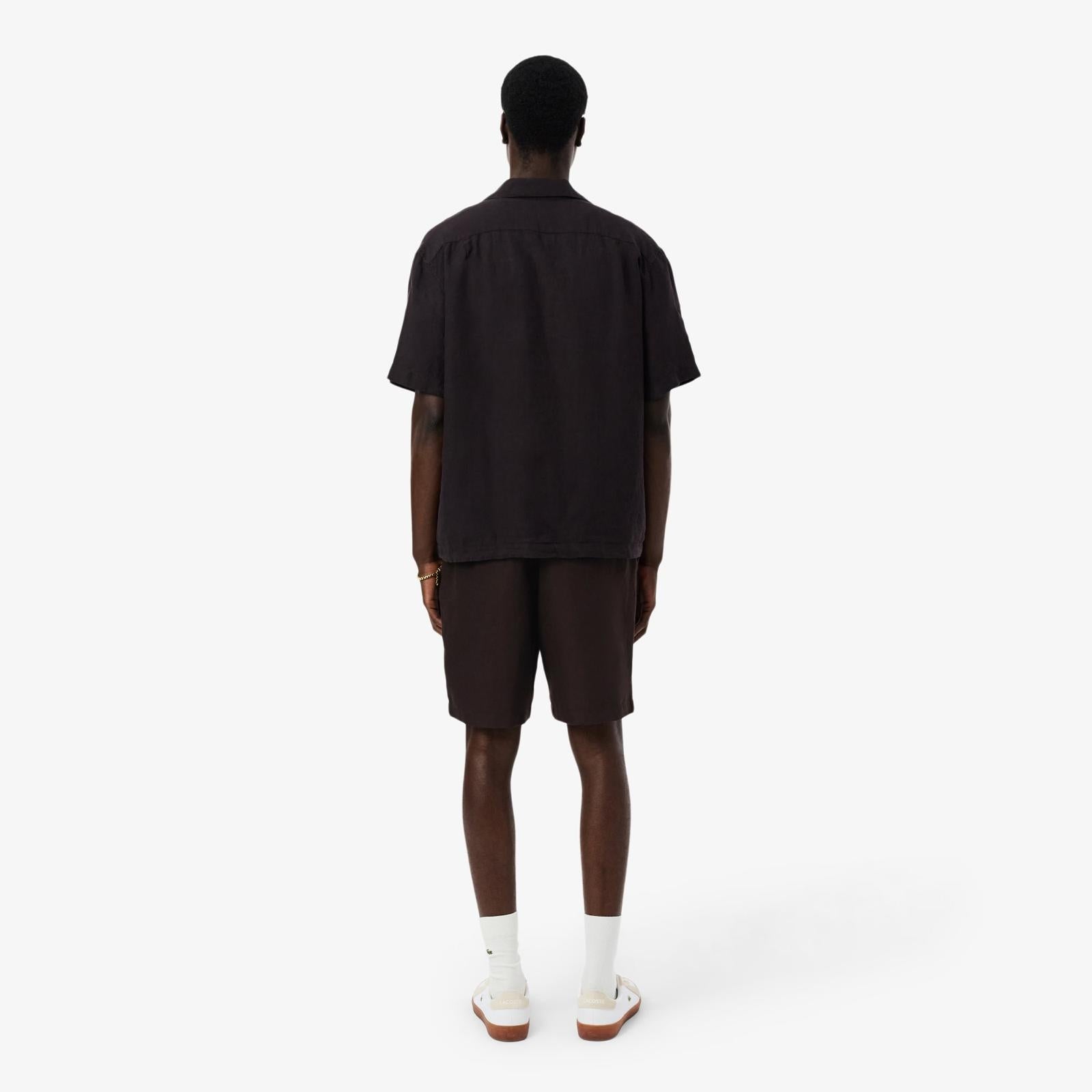 Bermuda Lacoste in misto lino uomo