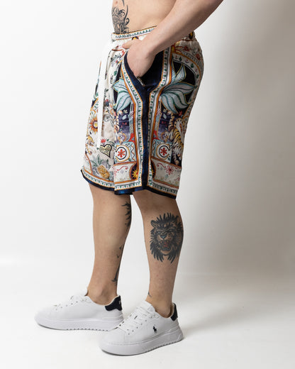 Bermuda Just Cavalli in twill viscosa "Placed Garden" uomo