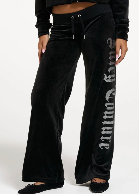Pantalone Juicy Couture con logo strass