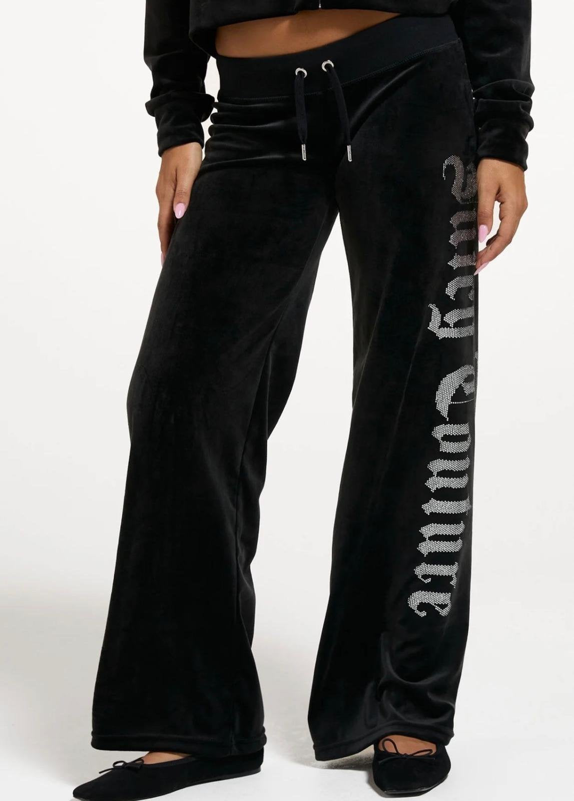 Pantalone Juicy Couture con logo strass
