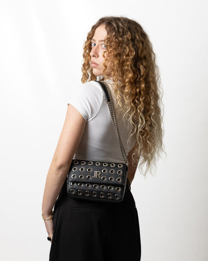 Borsa John Richmond in ecopelle con occhielli metallici donna