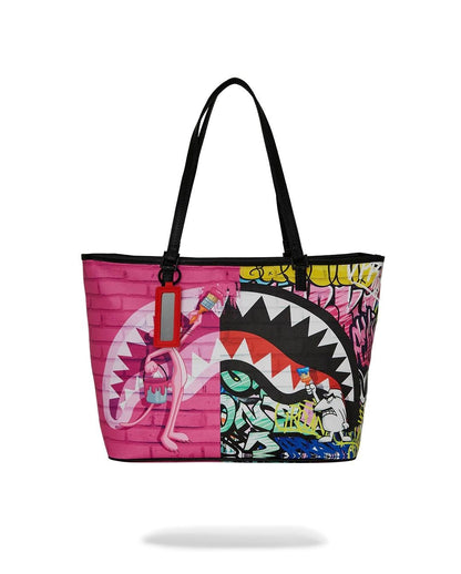 Borsa Sprayground multicolor Pink panther painting tote
