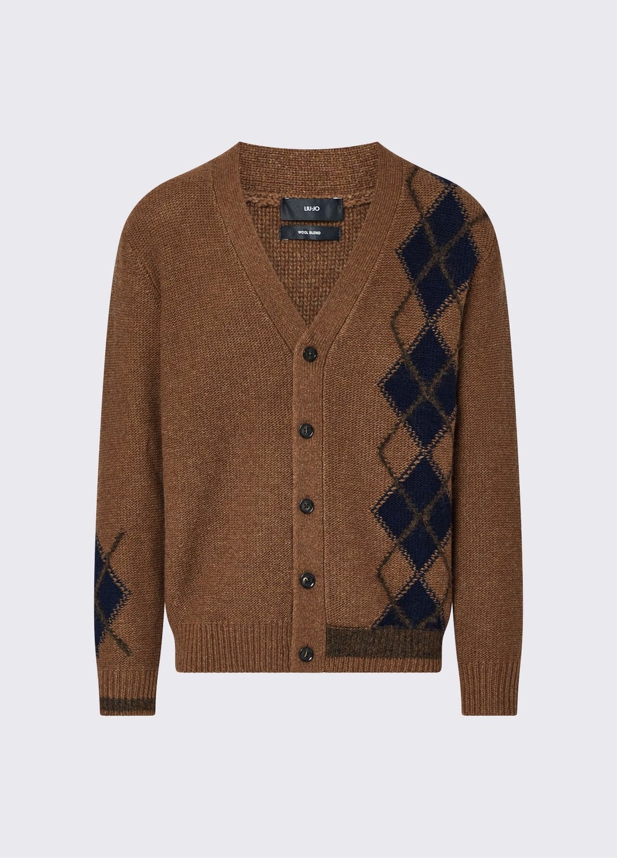 Cardigan Liu Jo in lana con fantasia rombi