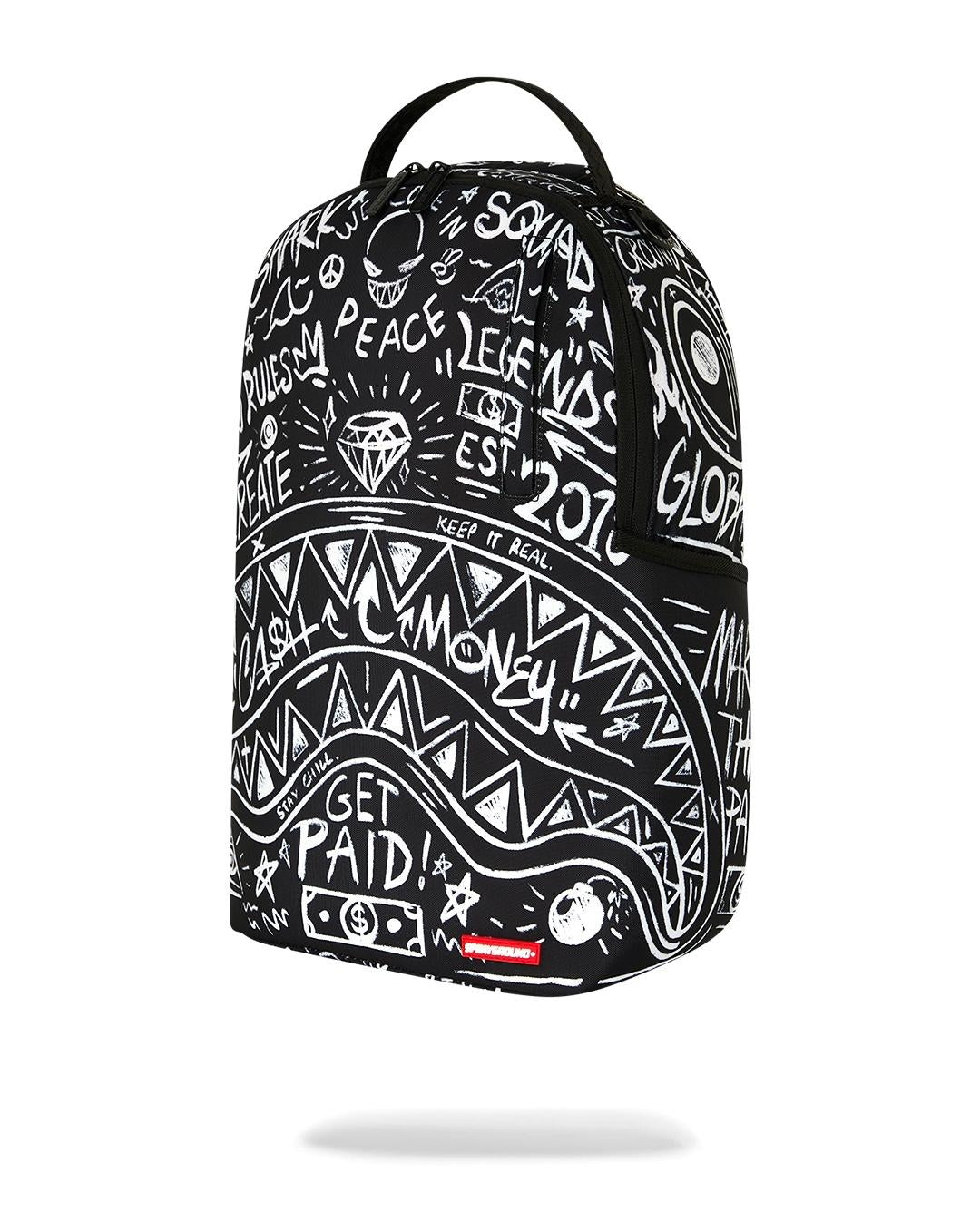 Zaino Sprayground nero CRAZY THOUGHTS BACKPACK 