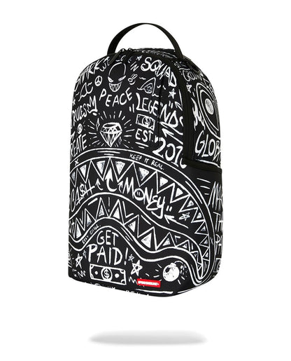 Zaino Sprayground nero CRAZY THOUGHTS BACKPACK 