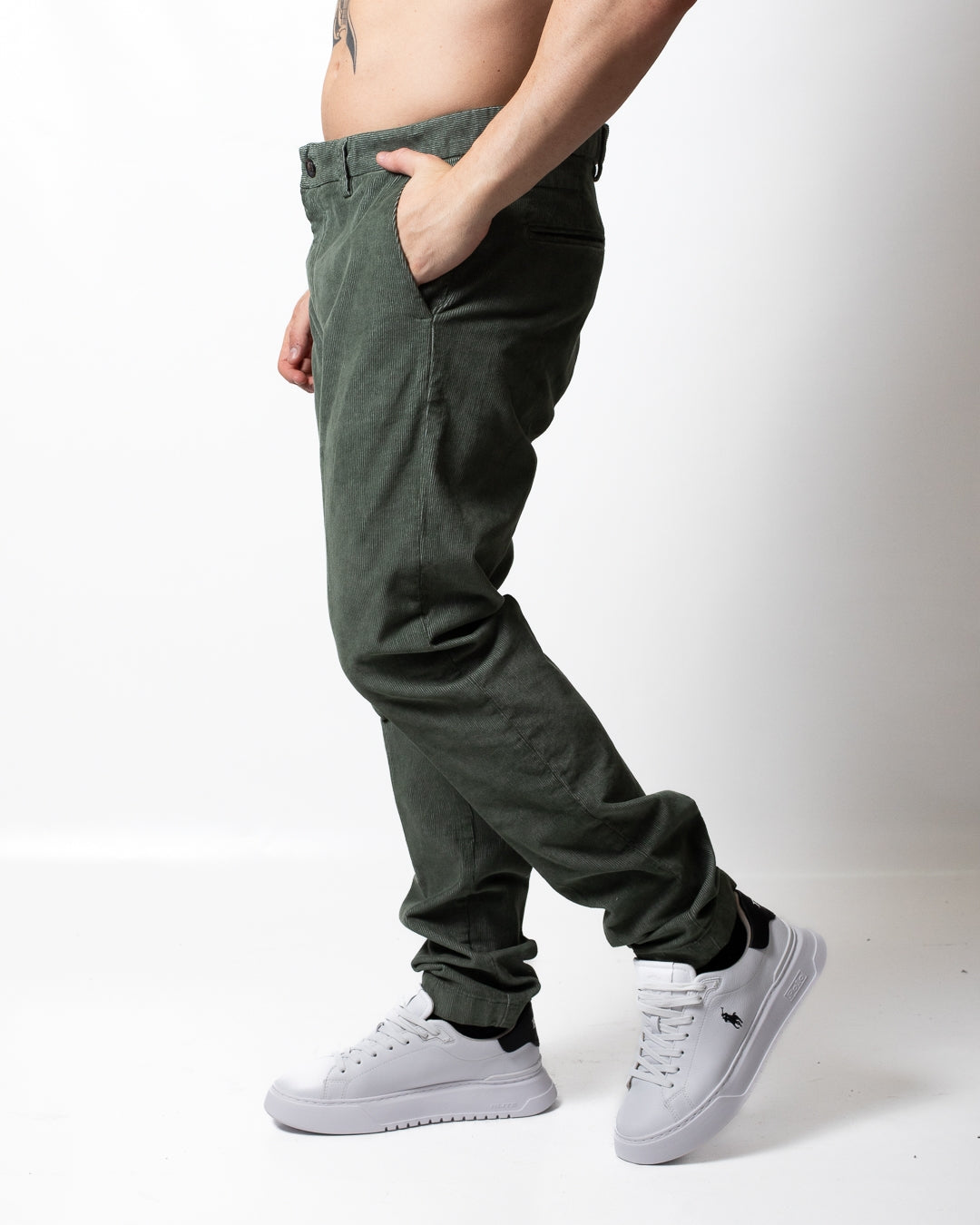 Pantalone Liu Jo effetto velluto in costina uomo