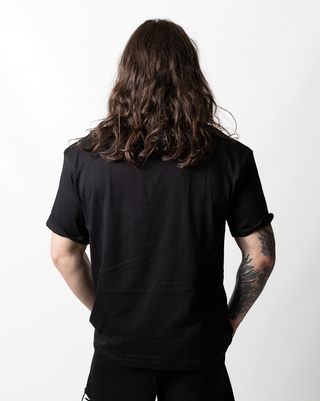 T-Shirt Comme des Fuckdown con taglio e stampa uomo