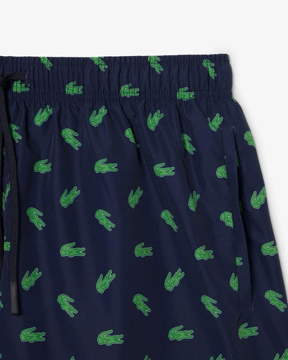 Boxer mare Lacoste con logo all-over uomo