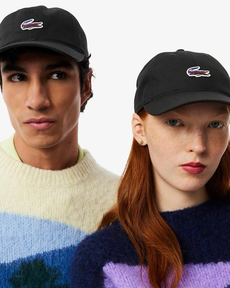 Cappello Lacoste con logo multicolor